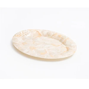 custom oval lunch plastic tray  high quality plastic tray hot sale snacks cake plastic tray