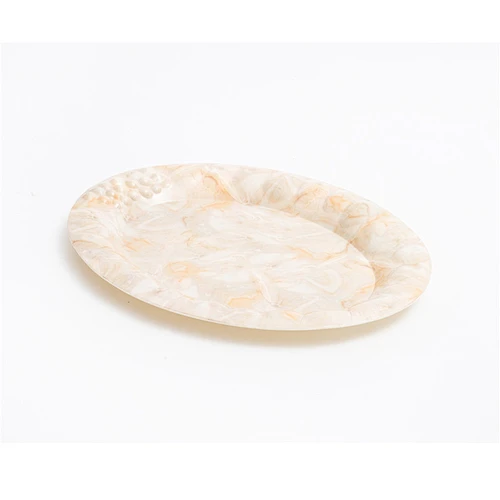 custom oval lunch plastic tray  high quality plastic tray hot sale snacks cake plastic tray