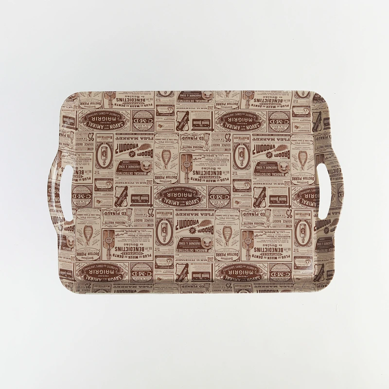 reusable dinnerware high quality rectangular with the handle plates