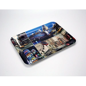 Top custom plastic serving tray,food large decorative plastic tray,promotional food plastic tray