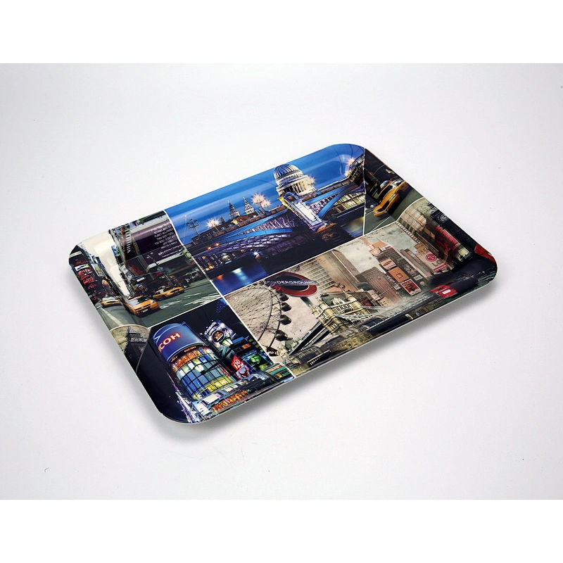 Top custom plastic serving tray,food large decorative plastic tray,promotional food plastic tray