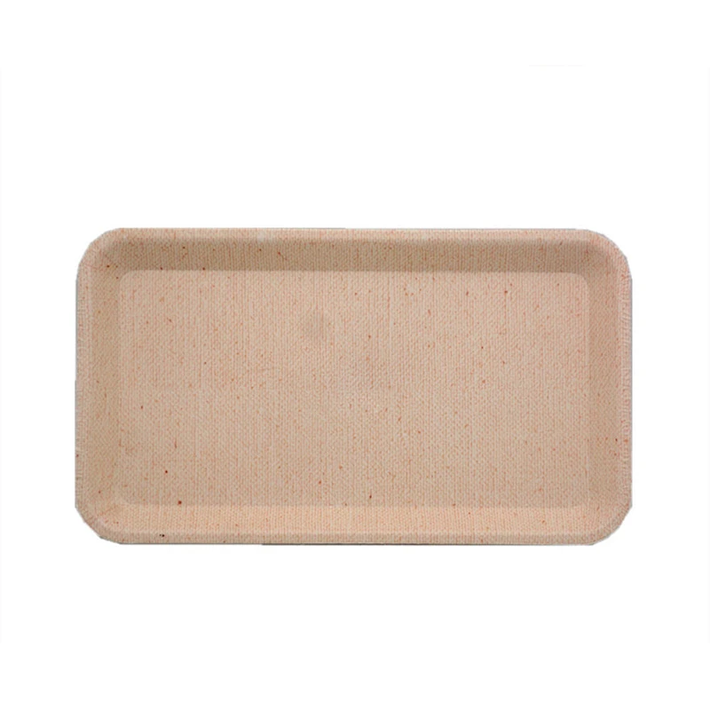 Wholesale hot selling  wave mini clear japanese  wood design print fruit PP tray