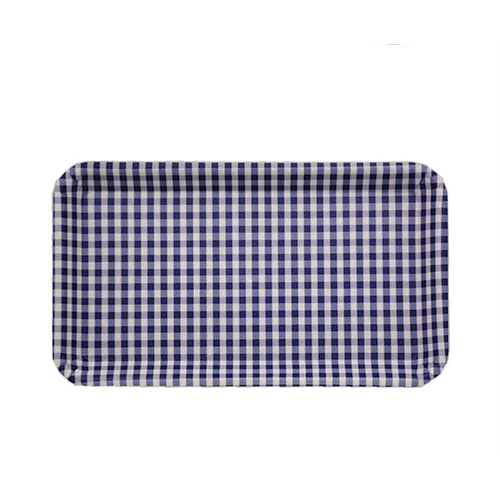 Wholesale hot selling  wave mini clear japanese  wood design print fruit PP tray