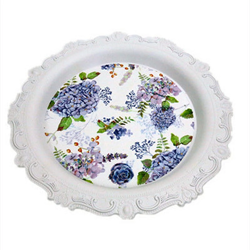 large coffee series plastic trays round Gift trays supermarket promotion trays