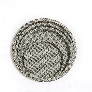 Eco-Friendly OEM cheap solid color round kitchen plastic dishes wholesale plastic plates for restaurant