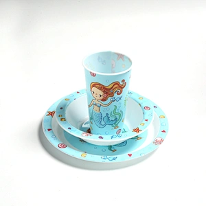 Cartoon pattern children cup dish bowl 2020 new model