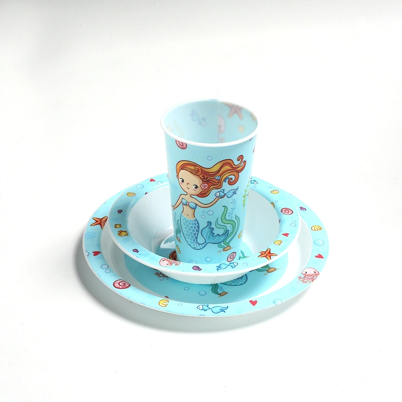 Cartoon pattern children cup dish bowl 2020 new model