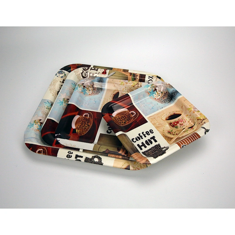 custom square shape plastic serving tray,advantage of service plastic tray,small size decorative plastic tray