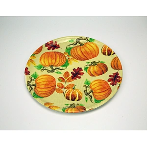 Hot flat round decor charger tray/cheap dish/food plastic plate