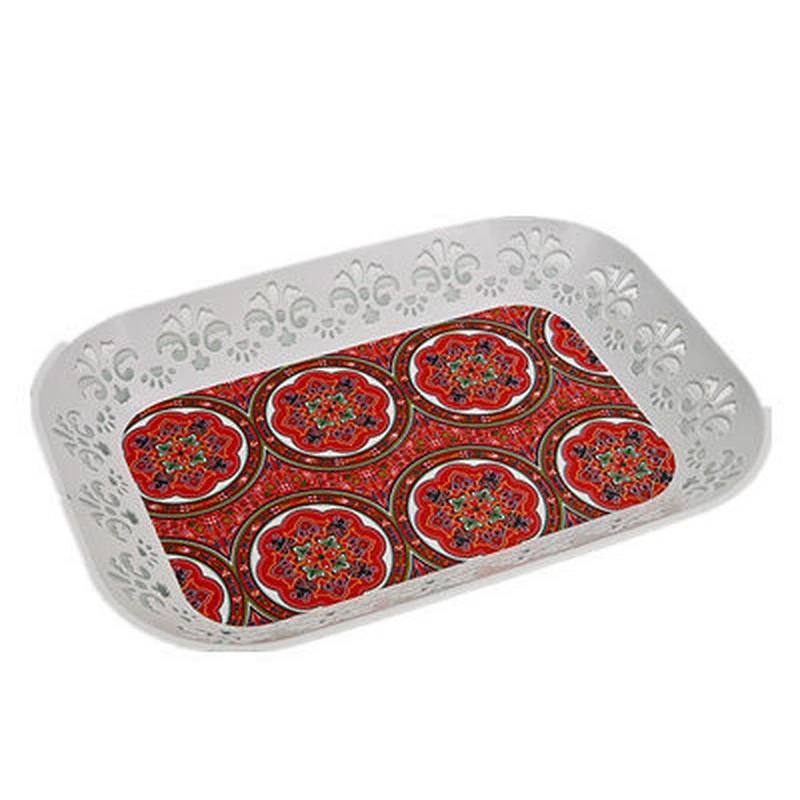 Large deep rectangular shallow and hollow out plastic tray,for vegetable and fruit plastic tray