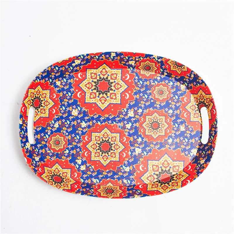 Cheap hard plastic serving tray food grade PP plastic tray hot sale With the handle serving tray