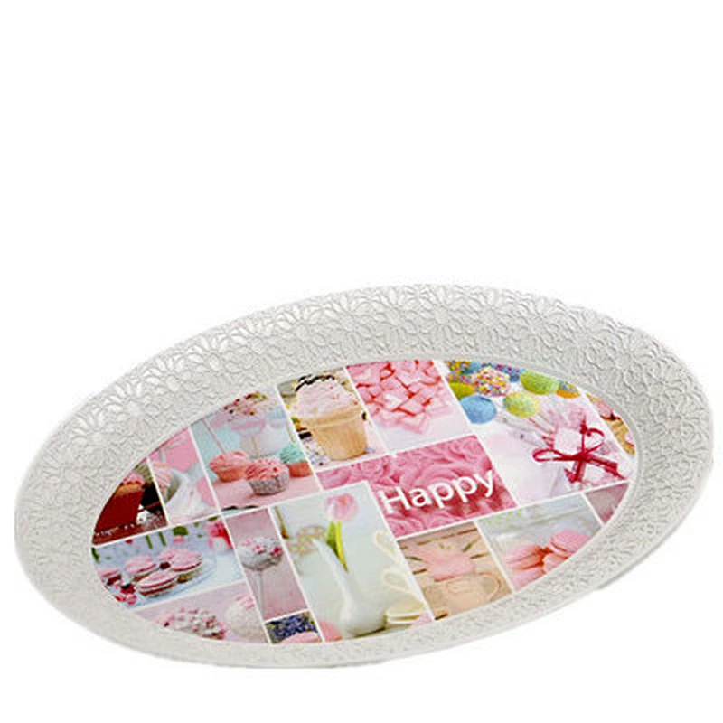 Plastic drinking holder plastic tray used in restaurant  serving tray promotion gift serving tray