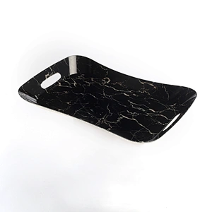 custom printed coffee seving tray coffee series plastic trays  with the handle taray
