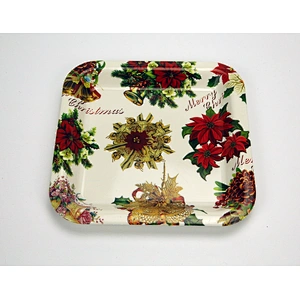 promotion coffee plastic serving trays Plastic square trays custom kitchen plates