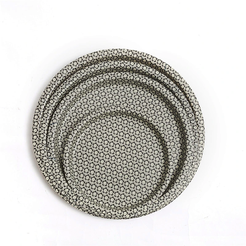 NON-Silp  PP Material OEM/ODM serving tray round serving tray