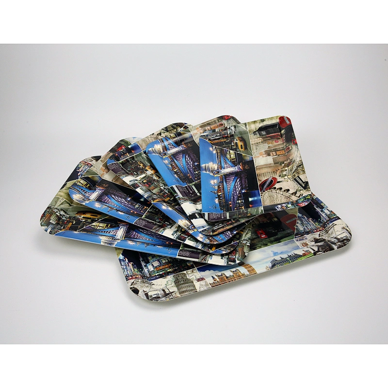 Top custom plastic serving tray,food large decorative plastic tray,promotional food plastic tray