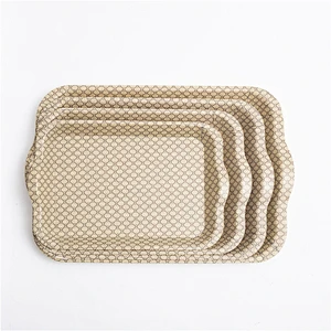 Hot  factory plastic tray with handle wholesale cheap kitchen plastic tray