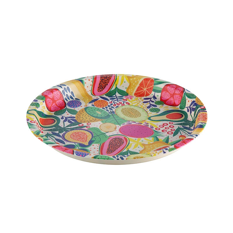 Round Disposal Plastic Food/Fruit Container Packaging Tray Party Tray