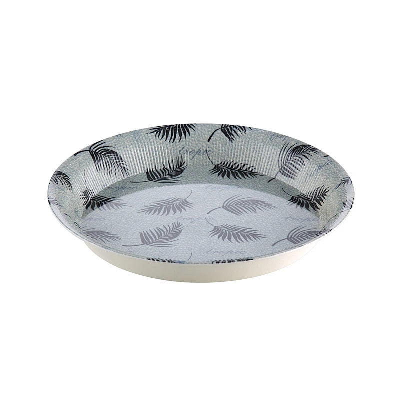 custom round plastic savring tray, promotion gift tableware plastic tray,large plastic food tray,