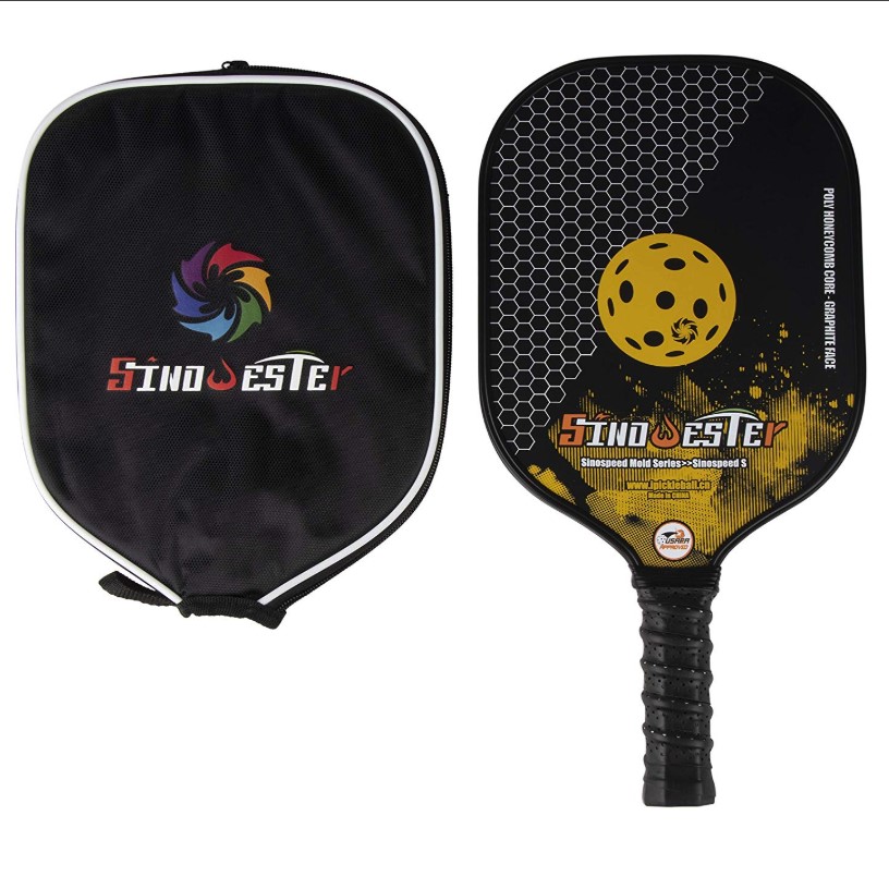 Sinowester Polyme Honeycomb Core Rim Carbon Pickleball Paddle