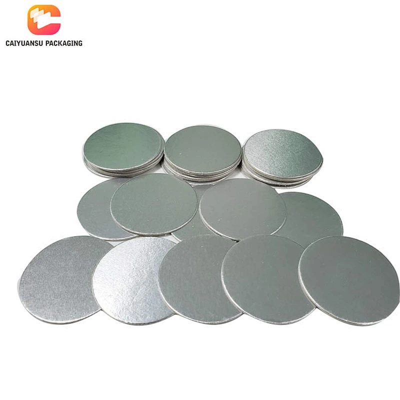 PET Aluminum Induction Bottle Cap Seal Liner With Logo