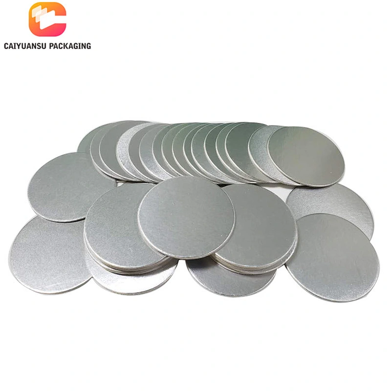 Two Piece Bottle Cap Induction Foil Seal Liner With Cardboard