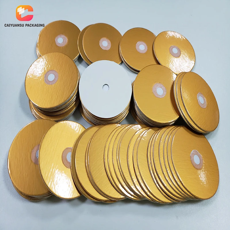 Golden PET Bottle Cap Seal Induction Vent Liner