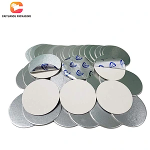 PET Aluminum Induction Bottle Cap Seal Liner With Logo