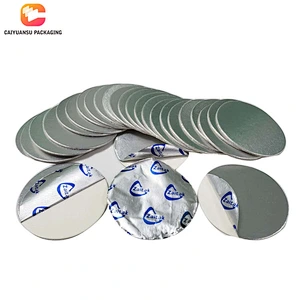 PET Aluminum Induction Bottle Cap Seal Liner With Logo