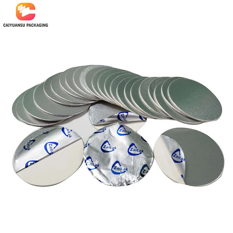 PET Aluminum Induction Bottle Cap Seal Liner With Logo