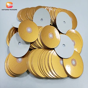 Golden PET Bottle Cap Induction Vent Liner