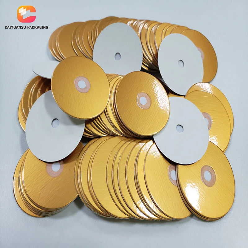 Golden PET Bottle Cap Induction Vent Liner