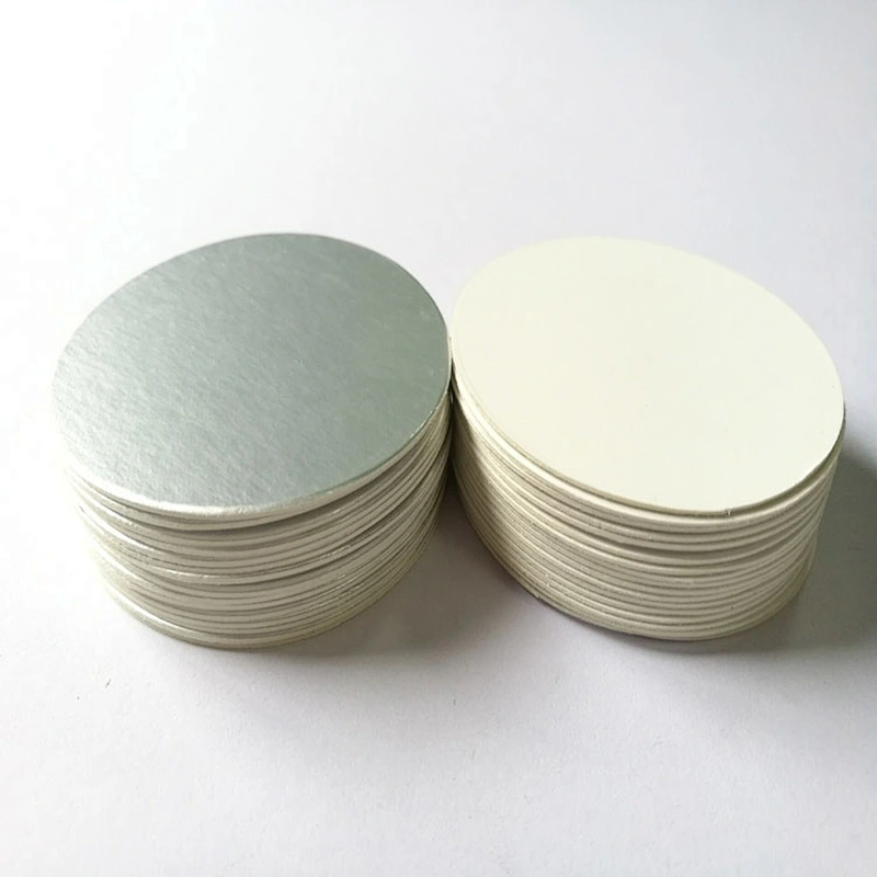 Cheap 2 Piece Silver Aluminum Foil Cap Seal Liner For Oil Bottle