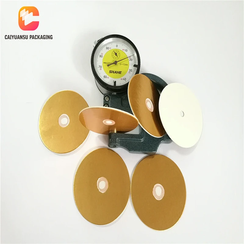 Aluminum Foil Induction HDPE Bottle Cap Vent Liner