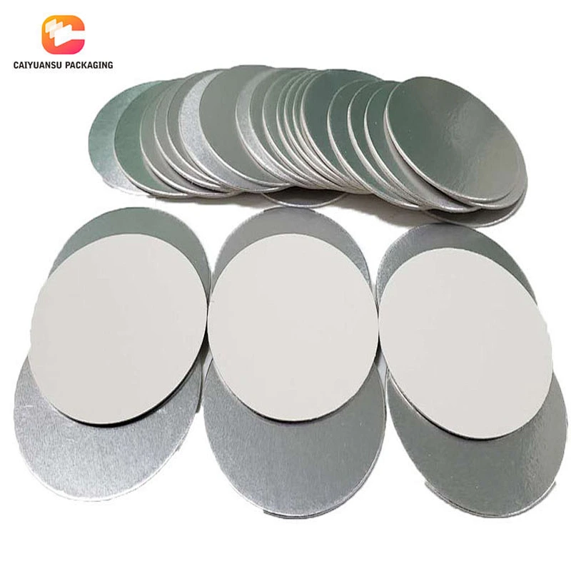 Silver Aluminum Foil PE Bottle Cap Paper Seal Liner