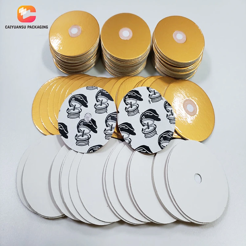 Golden PET Bottle Cap Induction Vent Liner
