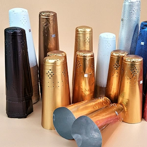 Heat Shrink PVC Aluminum Foil Polylaminate Wine Capsule