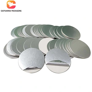 Two Piece Bottle Cap Induction Foil Seal Liner With Cardboard
