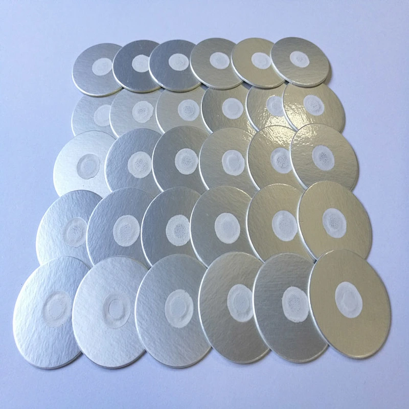 2 Piece Aluminum Foil Bottle Cap Vent Seal Liner