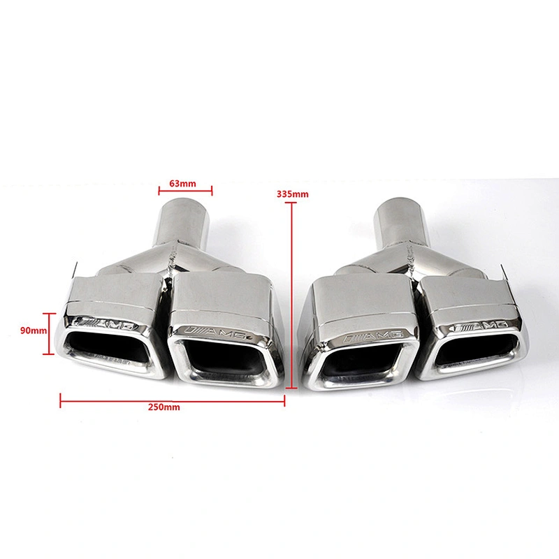 304 stainless steel Mirror polish for w166 GL ML AMG exhaust pipe
