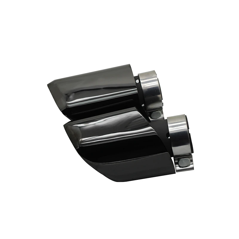 Universal black Inlet size 63mm exhaust tail pipe tips for Cayenne style