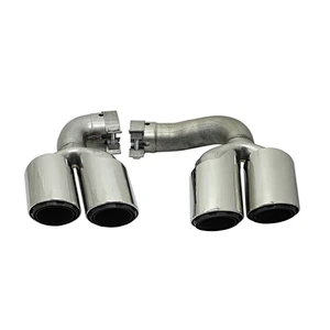 high quality chrome black exhaust muffler for 18 Cayenne Hybrid 3 Layers
