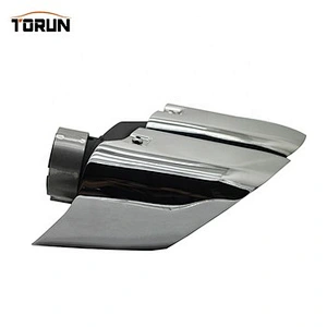 Polish 304ss car exhaust muffler tips for 19 Macan
