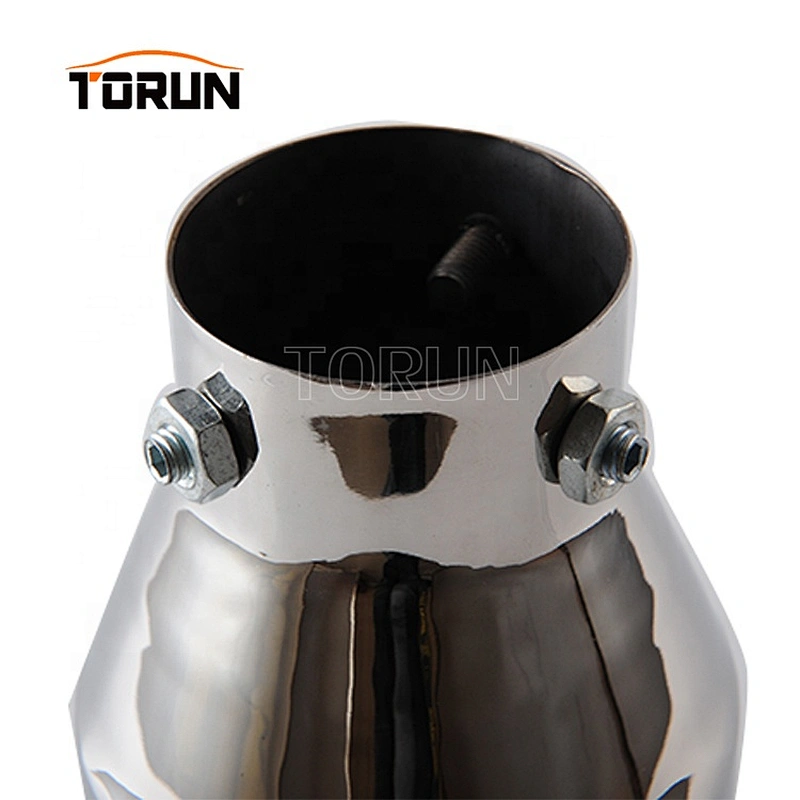 Hot sale high quality Universal Stainless steel Double Layer exhaust pipe car exhaust muffler tip