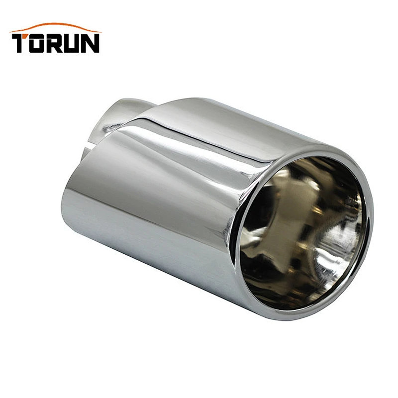 inlet 63/70mm universal exhaust muffler Stainless steel universal exhaust tail pipe