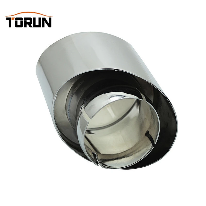 inlet 63/70mm universal exhaust muffler Stainless steel universal exhaust tail pipe