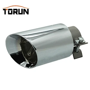 Inlet size 60mm Outlet size 89mm Stainless steel universal exhaust tail pipe