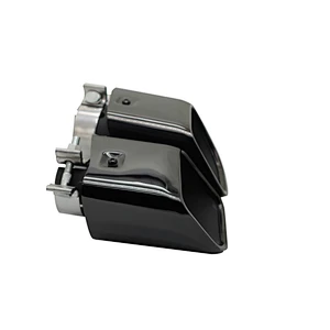 Universal black Inlet size 63mm exhaust tail pipe tips for Cayenne style