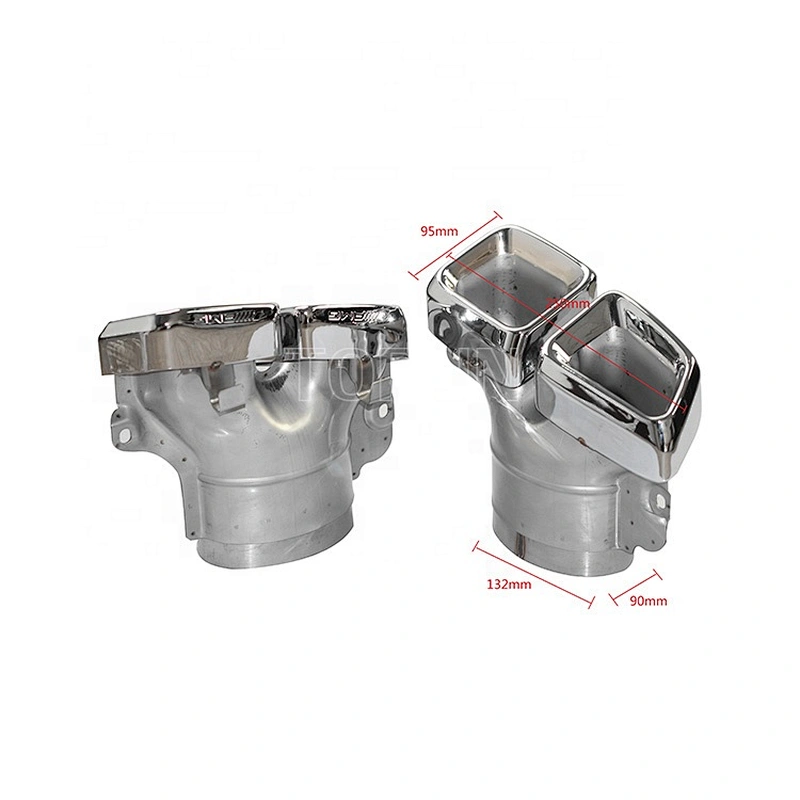 New style Universal Exhaust Muffler Tips For Mercedes W221 S350 GL ML W166 X164 14-16 GL63 AMG