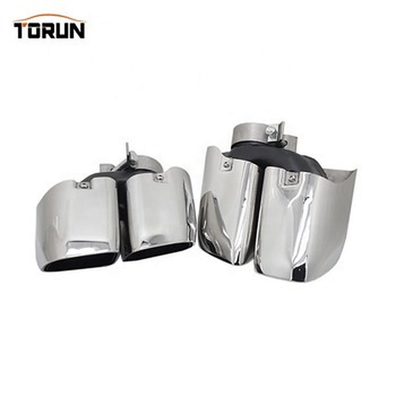 Polish 304ss car exhaust muffler tips for 19 Macan